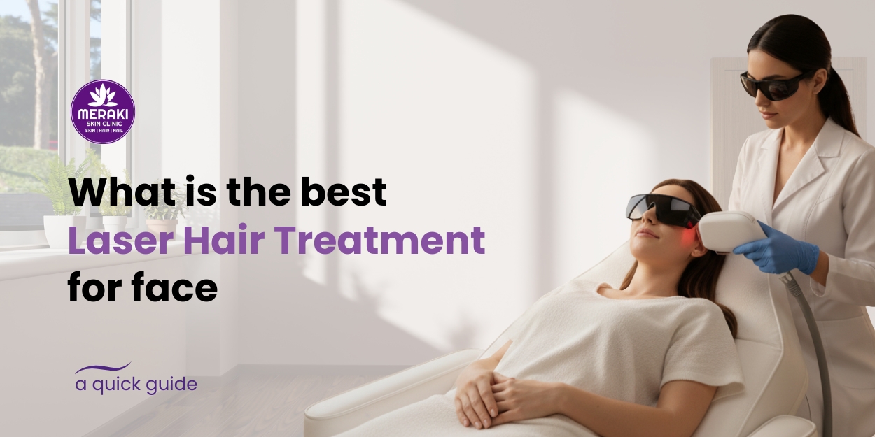 Laser hair removal treatment for face